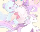アイコン、1枚絵、立ち絵お描きします 立ち絵や、表情差分、SNS用のアイコン等様々な用途に使用可能 イメージ3