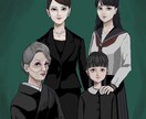 人物イラストを描きます 可愛い女の子やかっこいい男の子を描くのが得意です イメージ5