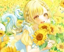パッと目を惹くときめくようなイラストを制作致します YouTubeや配信用サムネイル、返礼品等描かせて頂きます！ イメージ2