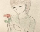 鉛筆、色鉛筆ならではの柔らかなタッチでお描きします ホッとするような女の子、男の子もお描きします。 イメージ4