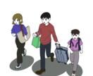 シチュエーションイラストお描きします 集合絵5人までOK！ペットも可、スピード納品します イメージ4