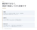 海外向けの英文・和英併記の営業資料を作ります 英語で商談してきた商社営業が、海外の相手に通る構成で イメージ2