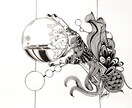 インテリアに使えます オリジナルイラスト作品【どこから入ったの？】 イメージ1