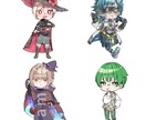 2〜3頭身のSDキャラ描きます 動画内で使いやすいミニキャラ立ち絵 イメージ1