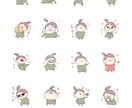 ゆるいタッチで色々なイラスト描きます 商用利用OK♡アイコン用も作成します!٩( ᐛ )و イメージ4