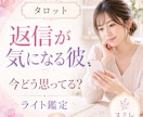 彼の今の温度感をタロットで鑑定します 返信や態度が気になる方へのライト鑑定 イメージ1