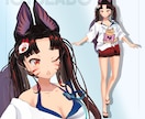 Vtuber3D「頭のみ」「頭＋体のみ」制作します 簡単にお着替え可能なVRoidでVtuber活動しませんか？ イメージ4