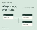 データベース設計とSQLを整えます 重複や更新の迷いを減らすデータ構造へ イメージ1