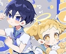デフォルメ対応！可愛いイラスト全般制作します アクスタ、MV、サムネイル、お祝い、スタンプなどにも！ イメージ2
