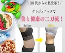 1ヶ月で-10kg！ケト×食事指導で脂肪燃焼します 30代～50代向け、運動なし・カロリー制限なしで着実に痩せる イメージ1