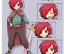 TRPG、ゲーム、配信用の立ち絵を作成します 5.5頭身前後のデフォルメキャラ+表情差分2種類お付けします イメージ3