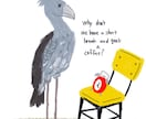 オシャレでキュートな動物イラスト描きます ご希望の動物のアイコンやカット制作します イメージ1