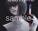 ダークな厚塗りイラスト！アイコン挿絵など描きます 地雷さんバンギャさん大歓迎！動画用イラストやアイコンなど！ イメージ3