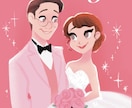 素敵なウェルカムボード用イラストを描きますます 海外アニメ風イラストであなたの結婚式をお手伝いします。 イメージ1