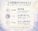 ホロスコープで性格を3つの星から読みます 太陽・月・水星から、あなたの「らしさ」をやさしく言葉にします イメージ2