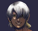闇がある色っぽい男性の顔を描きます 闇が欲しい人へ　アイコン、表紙絵、ホーム画面などにどうぞ イメージ1