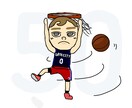 バスケに特化したかわいいイラストを描きます NBAが好きな方へ。またアイコンとしても使いたい方へ。 イメージ2