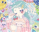 ポップで可愛らしいイラストお描きします イメージをいただいてイラストお描きします！！ イメージ5