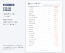 テスト範囲表から5教科の一問一答を作ります 各教科100問の確認プリントをPDFでお届け イメージ2