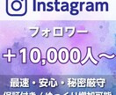 インスタのフォロワー10,000人増加します Instagram10,000人増加/いいね！も対応 イメージ1