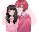 貴方と推し様との夢絵アイコン描きます 推しとのイラストが欲しい貴方へ真心込めてイラスト描きます！！ イメージ1