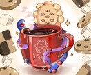 インパクトのある可愛いイラストを制作します 印象的で、ポップな可愛さを感じるイラストを得意としています。 イメージ1