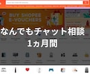 Shopee越境EC 1ヶ月チャットサポートします 不安即解決！Shopeeチャットで迅速サポート イメージ1