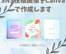 SNS投稿画像をCanvaで作成します 消費者目線でわかりやすい画像を作成いたします イメージ1