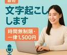 音声・動画の文字起こしをします 何分でも一律！高品質な文字起こし！ イメージ1