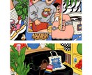 オシャレでシュールなアイコン・挿絵など描きます おしゃれでちょっとシュールでポップなイラスト、得意です！ イメージ7