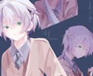 創作キャラ・SNS用イラスト制作します アイコン・一枚絵・立ち絵まで幅広く対応します イメージ2