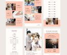 結婚式用　WEB席次表のテンプレートお渡しします スマホやPCで編集◎WEB版のプロフィールブック　パステル イメージ4