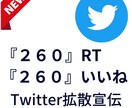250RT以上Twitter80万人に宣伝します 圧倒的1万インプ・250いいね！SNS宣伝・集客・拡散！ イメージ1