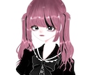 量産型メンヘラ地雷系女子のアイコンイラスト描きます 世界で唯一無二のアイコン!!! イメージ2