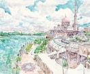 用途に合わせて美しい風景、背景、パース画を描きます アナログ、デジタル対応。背景、俯瞰図、マップイラストなど。 イメージ5