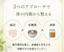 予防医学ベース　腸活×低糖質×発酵で食事改善します 食べない制限ではなく“食べながら整える”体質改善サポート イメージ3
