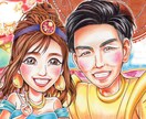 手書き☆記念やお祝い、プレゼント等の似顔絵描きます 似顔絵を記念、お祝い、ウェディング、プレゼントにいかがですか イメージ2