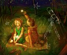 背景ありの、キャラクター一枚絵を描きます 厚塗り風で暖色のイラストを描きます イメージ2