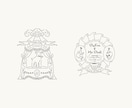 エンブレムや紋章風のイラストを作成します ロゴマークやシンボルマークなどにご活用ください。 イメージ7