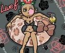 ジト目デフォアイコン、キャラ作ります 好きなもの全部取り入れた派手目なデフォちゃん、作りませんか？ イメージ7