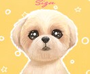 写真から大切なペットをPOP似顔絵アイコンにします ペットをPOPに！SNSアイコン・個人グッズ用対応！ イメージ3