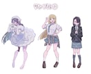 かわいい立ち絵制作します IRIAM配信やTRPGなどにおすすめです♩ イメージ2