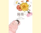 世界に一つだけのイラスト入り命名書お作りします 大切な記念日を、オリジナルイラストとともに残しませんか？ イメージ2