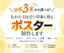 提案は3案！印刷用ポスター・チラシ制作します 情報を分かりやすく整理し、伝わるポスターを制作いたします。 イメージ1