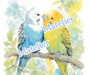 オーダーでペット、動物の水彩似顔絵を手描きします 世界に一点の作品。特殊ブラシで丁寧に描く。インテリアにも。 イメージ3