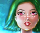 大人可愛いイラスト、SNSアイコン等をお描きします キラキラしたビビットで個性的なイラスト★ イメージ4