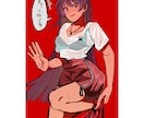 ボカロMVイラストをダークな雰囲気で承ります 彩度の高い色と可愛カッコイイ女の子のイラストが売りです！ イメージ5