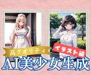 ワンランク上のAI美少女イラストの生成代行します あなただけの美少女イラストをオーダーメイドで生成します！ イメージ1