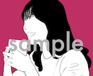 印象に残る線画イラストを制作します シンプルなのにクール｜写真から“あなただけの一枚”を描きます イメージ3