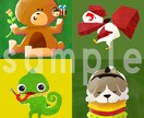 動物の絵本風アイコンお描きします 好きな動物×モチーフ×色＝あなただけのオリジナルアイコン！✨ イメージ5
